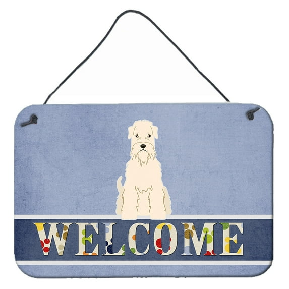 Carolines Treasures BB5642DS812 Soft Coated Wheaten Terrier Welcome Wall or Door Hanging Prints