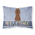 thumbnail image 1 of Carolines Treasures BB5644PILLOWCASE Irish Water Spaniel Welcome Fabric Standard Pillowcase Standard multicolor, 1 of 2