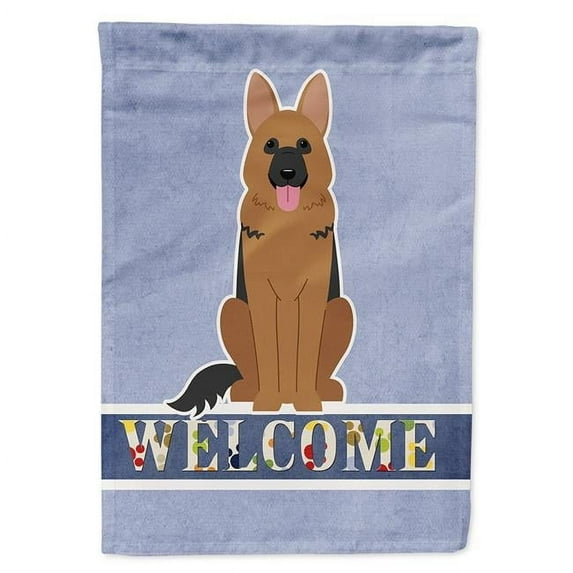 Carolines Treasures BB5648GF German Shepherd Welcome Garden Size Flag
