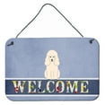 thumbnail image 1 of Carolines Treasures BB5651DS812 Poodle White Welcome Wall or Door Hanging Prints, 1 of 1