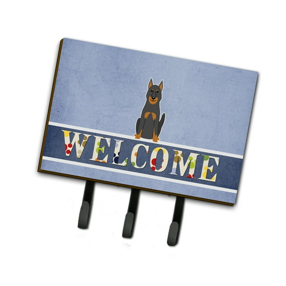 Carolines Treasures BB5661TH68 Beauce Shepherd Dog Welcome Leash or Key Holder Triple multicolor