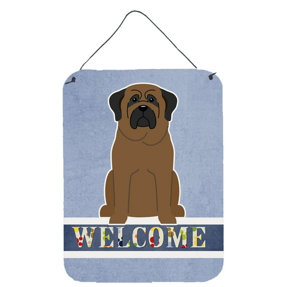 Carolines Treasures BB5665DS1216 Bullmastiff Welcome Wall or Door Hanging Prints