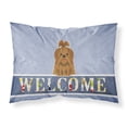 thumbnail image 1 of Carolines Treasures BB5667PILLOWCASE Shih Tzu Silver Chocolate Welcome Fabric Standard Pillowcase Standard multicolor, 1 of 2