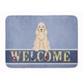 thumbnail image 1 of Carolines Treasures BB5675RUG Cocker Spaniel Buff Welcome Machine Washable Memory Foam Mat 19 X 27" multicolor, 1 of 4