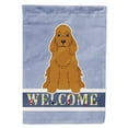 thumbnail image 1 of Caroline's Treasures BB5676GF Cocker Spaniel Red Welcome Flag Garden Size , Small, multicolor, 1 of 3