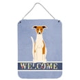 thumbnail image 1 of Caroline's Treasures BB5680DS1216 Whippet Welcome Wall or Door Hanging Prints, 12x16, multicolor, 1 of 2