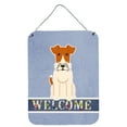 thumbnail image 1 of Caroline's Treasures BB5682DS1216 Wire Fox Terrier Welcome Wall or Door Hanging Prints, 12x16, multicolor, 1 of 2