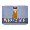 thumbnail image 1 of Carolines Treasures BB5697RUG Flashy Fawn Boxer Welcome Machine Washable Memory Foam Mat 19 X 27" multicolor, 1 of 4