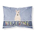 thumbnail image 1 of Carolines Treasures BB5719PILLOWCASE Bull Terrier White Welcome Fabric Standard Pillowcase Standard multicolor, 1 of 2