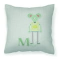 thumbnail image 1 of Carolines Treasures BB5738PW1414 Alphabet M for Mouse Fabric Decorative Pillow  14Hx14W multicolor, 1 of 4