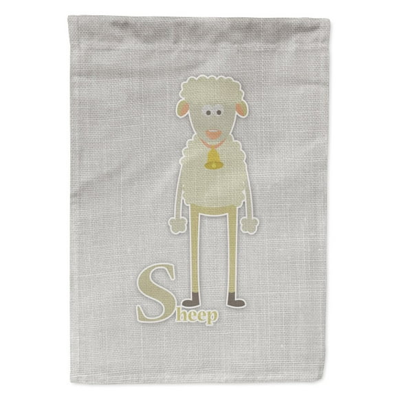 Carolines Treasures BB5744GF Alphabet S for Sheep Flag Garden Size Small multicolor