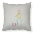 thumbnail image 1 of Carolines Treasures BB5746PW1818 Alphabet U for Unicorn Fabric Decorative Pillow  18H x18W multicolor, 1 of 2
