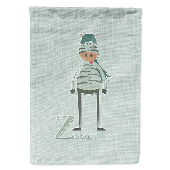 Carolines Treasures BB5751GF Alphabet Z for Zebra Flag Garden Size Small multicolor