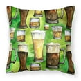 thumbnail image 1 of Carolines Treasures BB5758PW1818 Irish Beers Fabric Decorative Pillow 18HX18W multicolor, 1 of 2