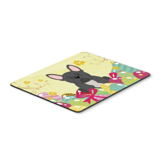 Carolines Treasures BB6014MP Easter Eggs French Bulldog Black Mouse Pad Hot Pad or Trivet Large multicolor