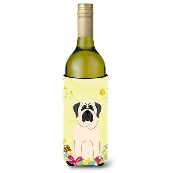 Carolines Treasures BB6017LITERK Easter Eggs Mastiff White Wine Bottle Beverge Insulator Hugger
