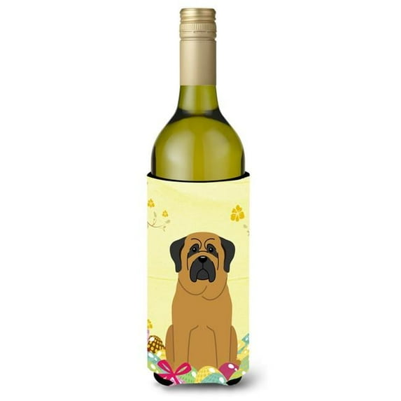 Carolines Treasures BB6018LITERK Easter Eggs Mastiff Wine Bottle Beverge Insulator Hugger