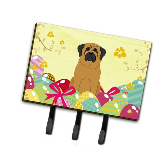 Carolines Treasures BB6018TH68 Easter Eggs Mastiff Leash or Key Holder Triple multicolor