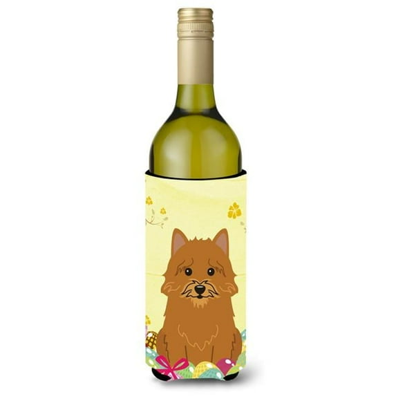 Carolines Treasures BB6020LITERK Easter Eggs Norwich Terrier Wine Bottle Beverge Insulator Hugger