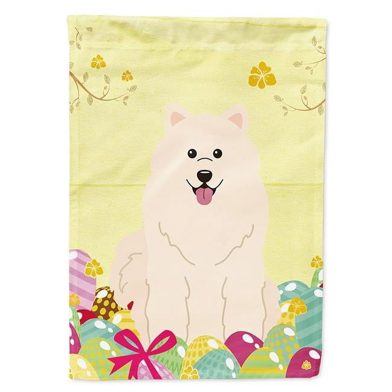 Carolines Treasures BB6030GF Easter Eggs Samoyed Garden Size Flag
