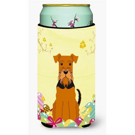 Carolines Treasures BB6041TBC Easter Eggs Airedale Tall Boy Beverage Insulator Hugger