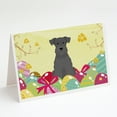 thumbnail image 1 of Carolines Treasures BB6051GCA7P Easter Eggs Miniature Schnauzer Black Greeting Cards and Envelopes Pack of 8 7 x 5, 1 of 2