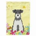 thumbnail image 1 of Carolines Treasures BB6054CHF Easter Eggs Miniature Schanuzer Salt & Pepper Flag Canvas House Size, 1 of 4
