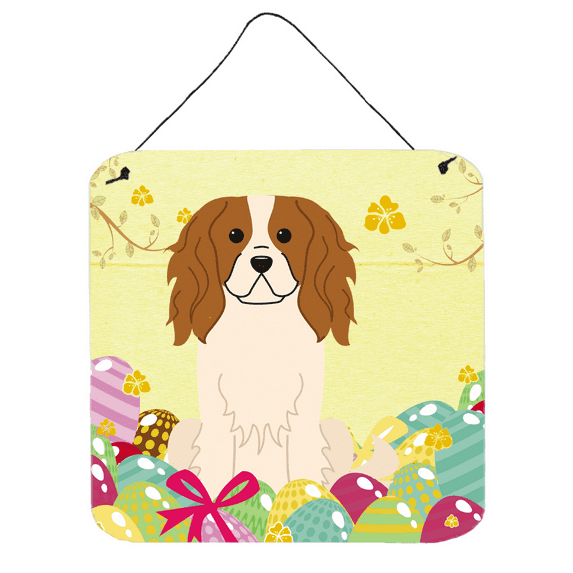 Carolines Treasures BB6058DS66 Easter Eggs Cavalier Spaniel Wall or Door Hanging Prints