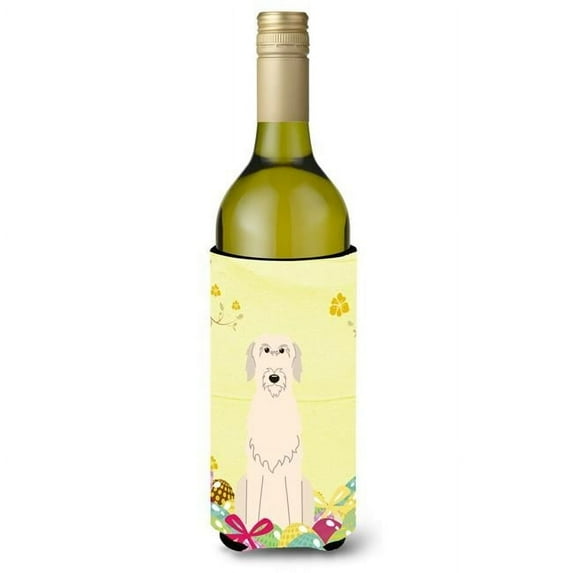 Carolines Treasures BB6065LITERK Easter Eggs Irish Wolfhound Wine Bottle Beverge Insulator Hugger