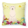 thumbnail image 1 of Carolines Treasures BB6065PW1818 Easter Eggs Irish Wolfhound Fabric Decorative Pillow, 1 of 2