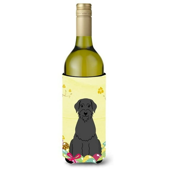 Carolines Treasures BB6066LITERK Easter Eggs Giant Schnauzer Wine Bottle Beverge Insulator Hugger