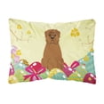 thumbnail image 1 of Carolines Treasures BB6073PW1216 Easter Eggs Dogue De Bourdeaux Canvas Fabric Decorative Pillow, 1 of 3