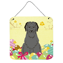 Carolines Treasures BB6081DS66 Easter Eggs Briard Black Wall or Door Hanging Prints