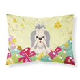 thumbnail image 1 of Carolines Treasures BB6085PILLOWCASE Easter Eggs Shih Tzu Silver White Fabric Standard Pillowcase Standard multicolor, 1 of 2