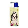 thumbnail image 1 of Carolines Treasures BB6088MUK Easter Eggs Shih Tzu Black White Michelob Ultra Hugger for Slim Cans, 1 of 3