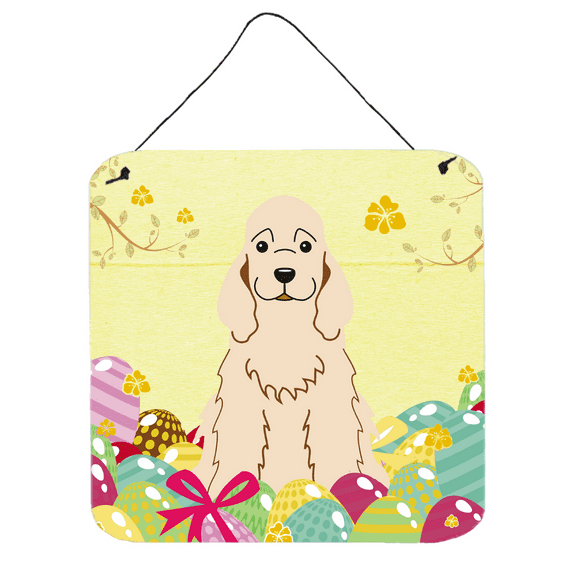 Carolines Treasures BB6094DS66 Easter Eggs Cocker Spaniel Buff Wall or Door Hanging Prints