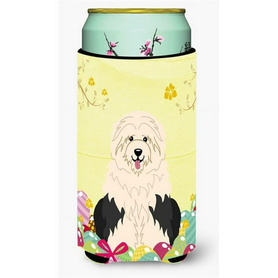 Carolines Treasures BB6096TBC Easter Eggs Old English Sheepdog Tall Boy Beverage Insulator Hugger