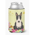 thumbnail image 1 of Carolines Treasures BB6133CC Easter Eggs Bull Terrier Black White Can or Bottle Hugger, 1 of 1