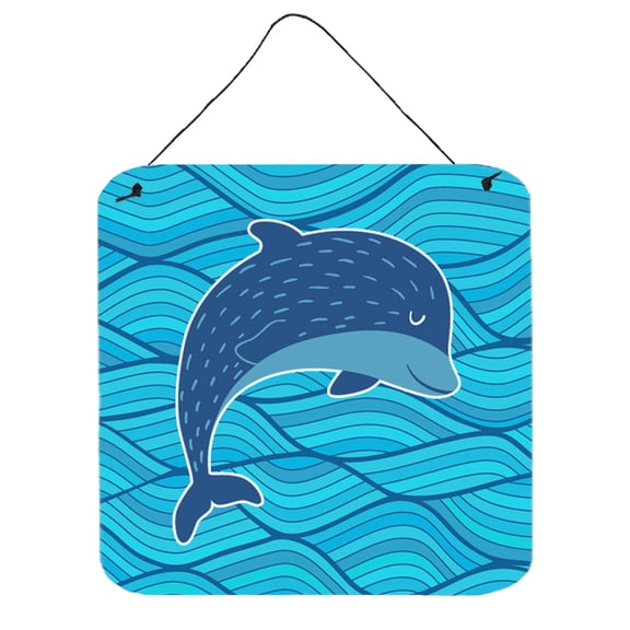 Carolines Treasures BB6781DS66 Dolphin Wall or Door Hanging Prints 6HX6W multicolor