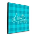 thumbnail image 1 of Carolines Treasures BB6974UP88 Christmas Tree Reindeer Blue Artwork Panel Wall Decor, 1 of 1