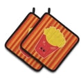 thumbnail image 1 of Carolines Treasures BB7050PTHD French Fries Face Pair of Pot Holders, 7.5HX7.5W, multicolor, 1 of 2