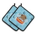 thumbnail image 1 of Carolines Treasures BB7077PTHD Puppy taking a bath Pair of Pot Holders  7.5HX7.5W multicolor, 1 of 3
