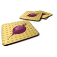 thumbnail image 1 of Carolines Treasures BB7185FC Beet Root on Basketweave Foam Coaster Set of 4 3 1/2 x 3 1/2 multicolor, 1 of 3