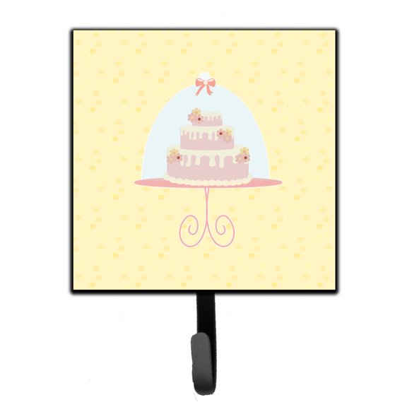 Carolines Treasures BB7291SH4 3 Tier Cake on Yellow Leash or Key Holder Single Hook multicolor