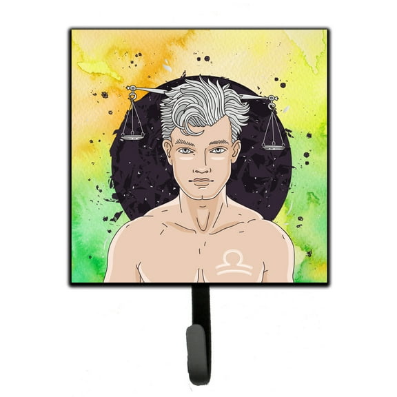 Carolines Treasures BB7323SH4 Libra Zodiac Sign Leash or Key Holder Single Hook multicolor