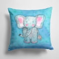 thumbnail image 1 of Carolines Treasures BB7372PW1414 Blue Elepant Watercolor Fabric Decorative Pillow  14Hx14W multicolor, 1 of 4