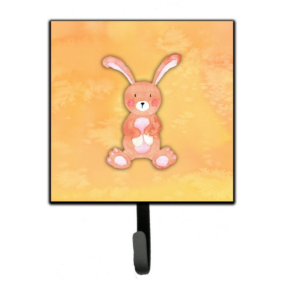 Carolines Treasures BB7383SH4 Rabbit Watercolor Leash or Key Holder Single Hook multicolor