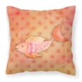 thumbnail image 1 of Carolines Treasures BB7387PW1818 Orange Fish Watercolor Fabric Decorative Pillow, 1 of 2