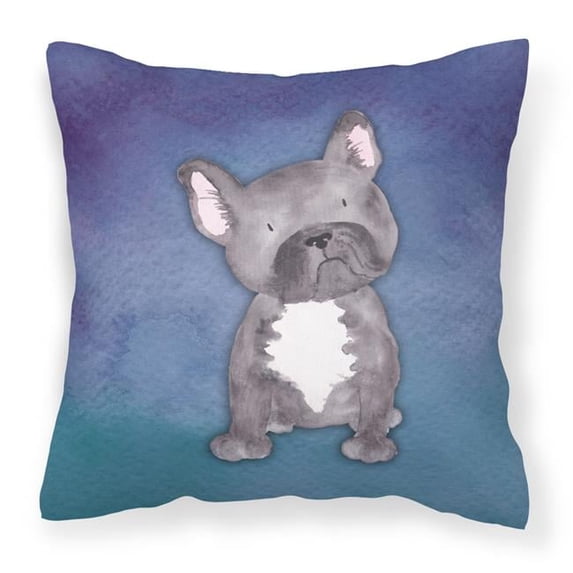 Carolines Treasures BB7395PW1818 French Bulldog Watercolor Fabric Decorative Pillow