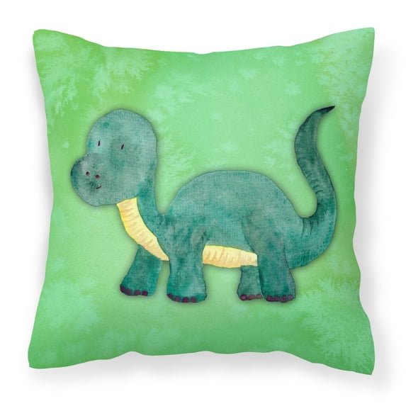 Carolines Treasures BB7404PW1818 Brontosaurus Watercolor Fabric Decorative Pillow 18H x18W multicolor